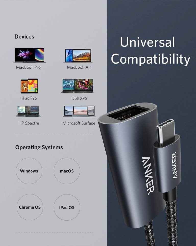 Anker <b>PowerExpand</b> USB-C to Gigabit Ethernet Adapter