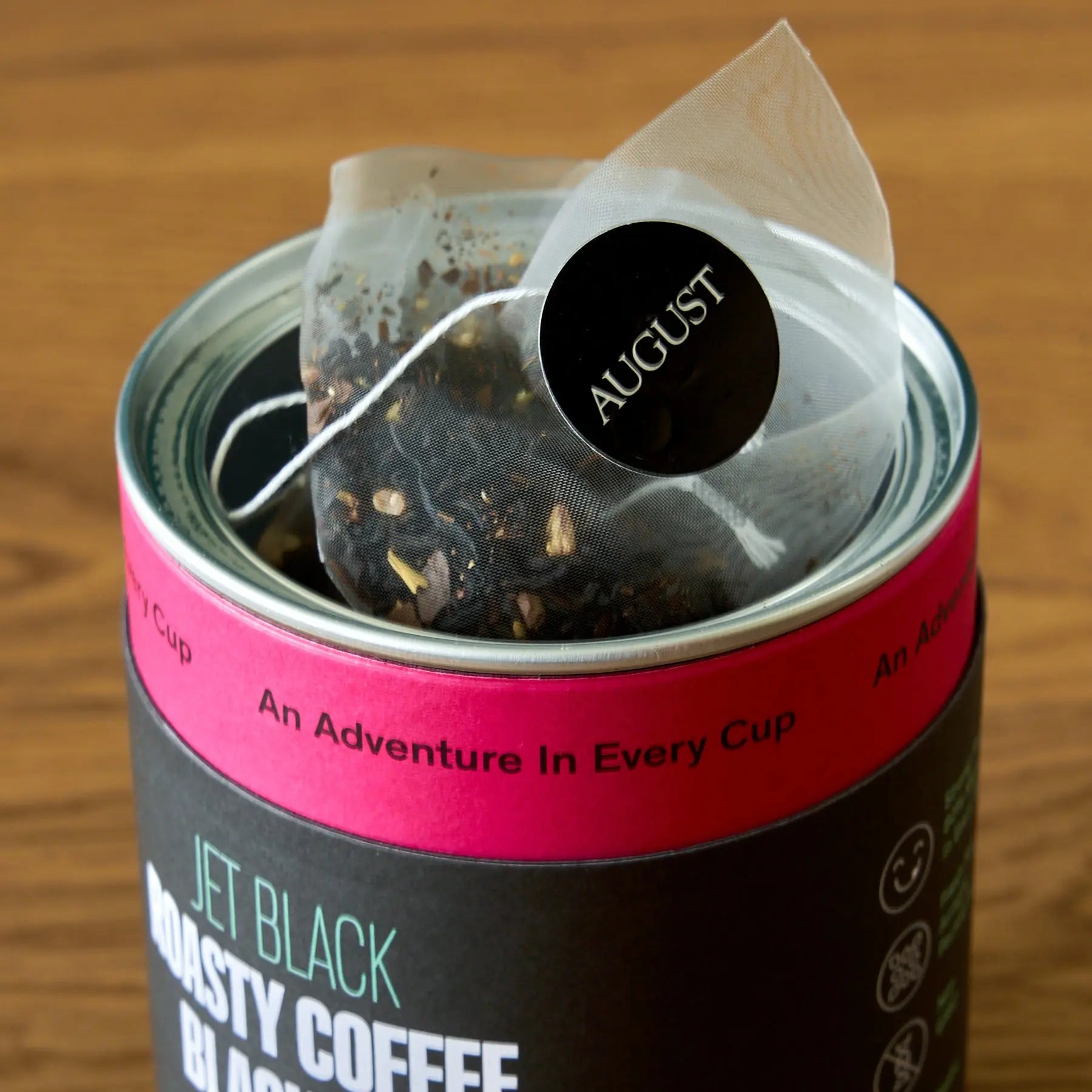 Jet Black - Roasty Coffee Black Tea - 15 Tea Bags August Uncommon Tea