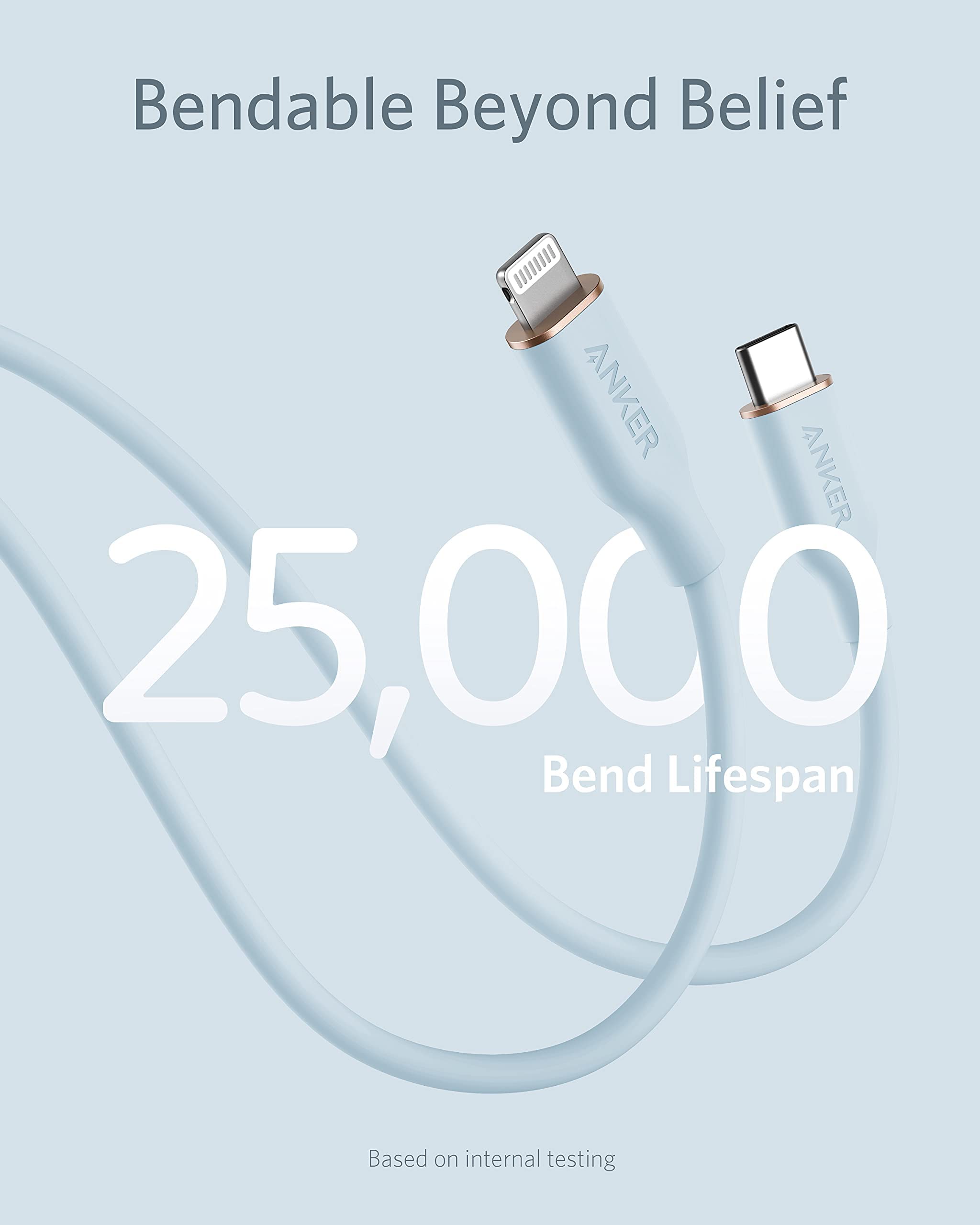 Anker <b>641</b> USB-C to Lightning Cable (Flow, Silicone) Anker