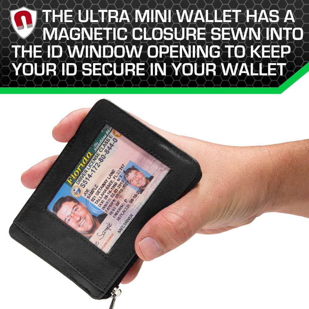 RFID Secure Slim Leather AirTag Wallet