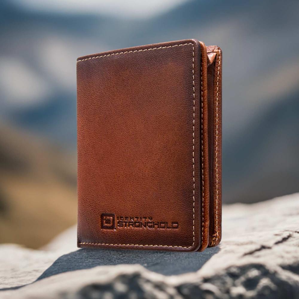 The Waltlet - Maximum Storage RFID Secure Minimalist Wallet, Brown