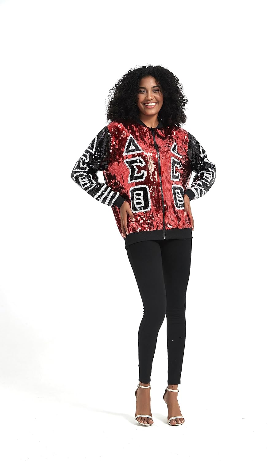 Delta Sigma Theta DST 1913 Sorority Sequin Jacket T-Shirt Crazed