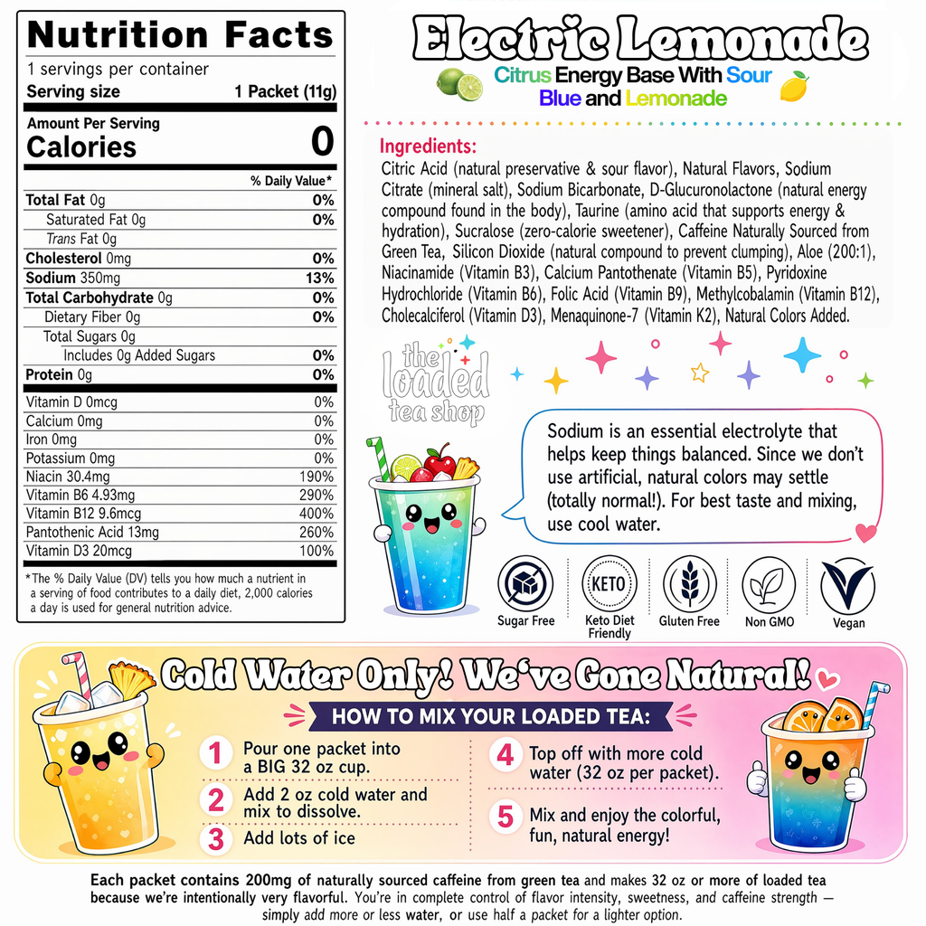 Electric Lemonade Loaded Tea Mix