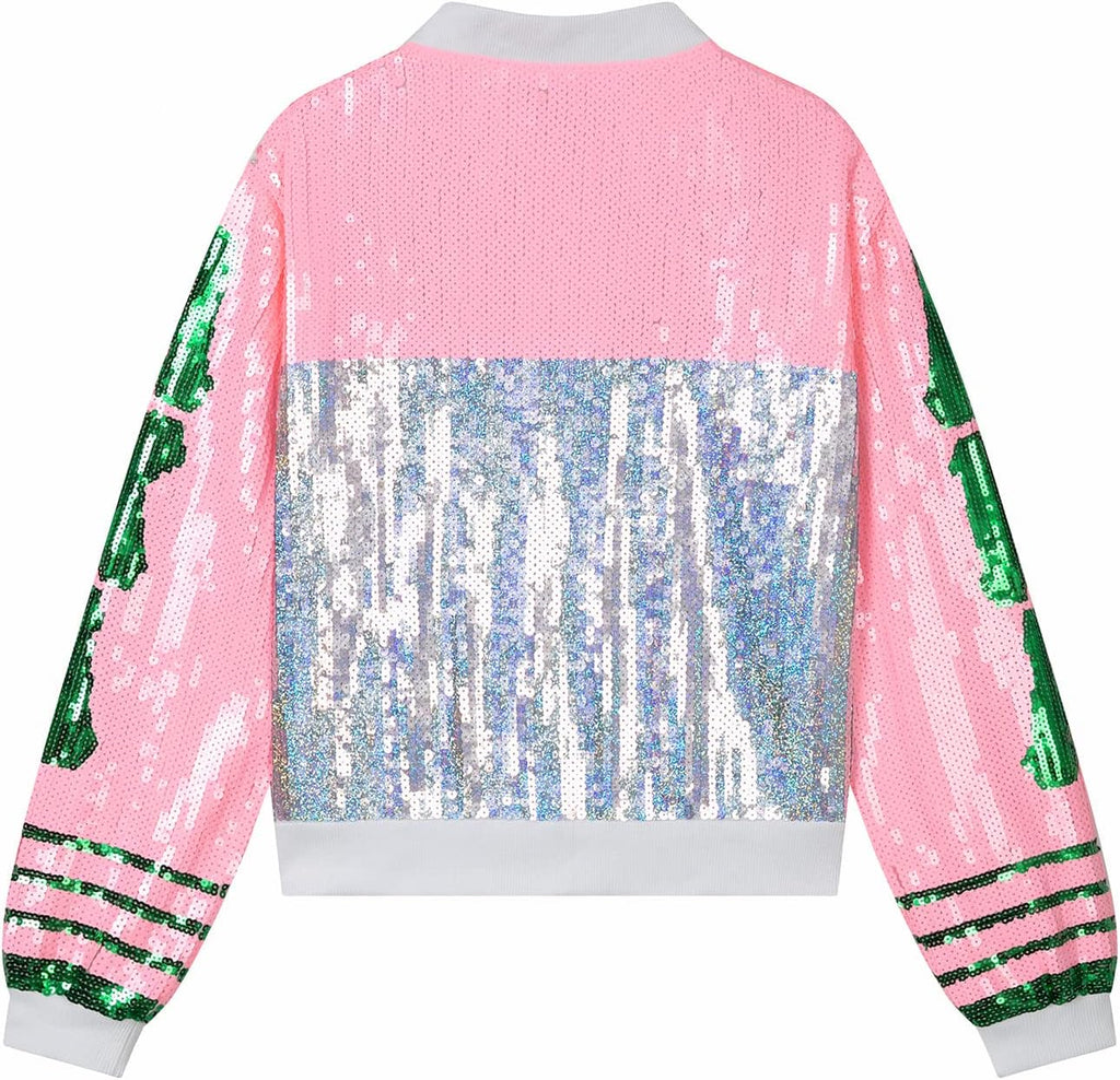 Alpha Kappa Alpha Sorority AKA Sequin Jacket T-Shirt Crazed
