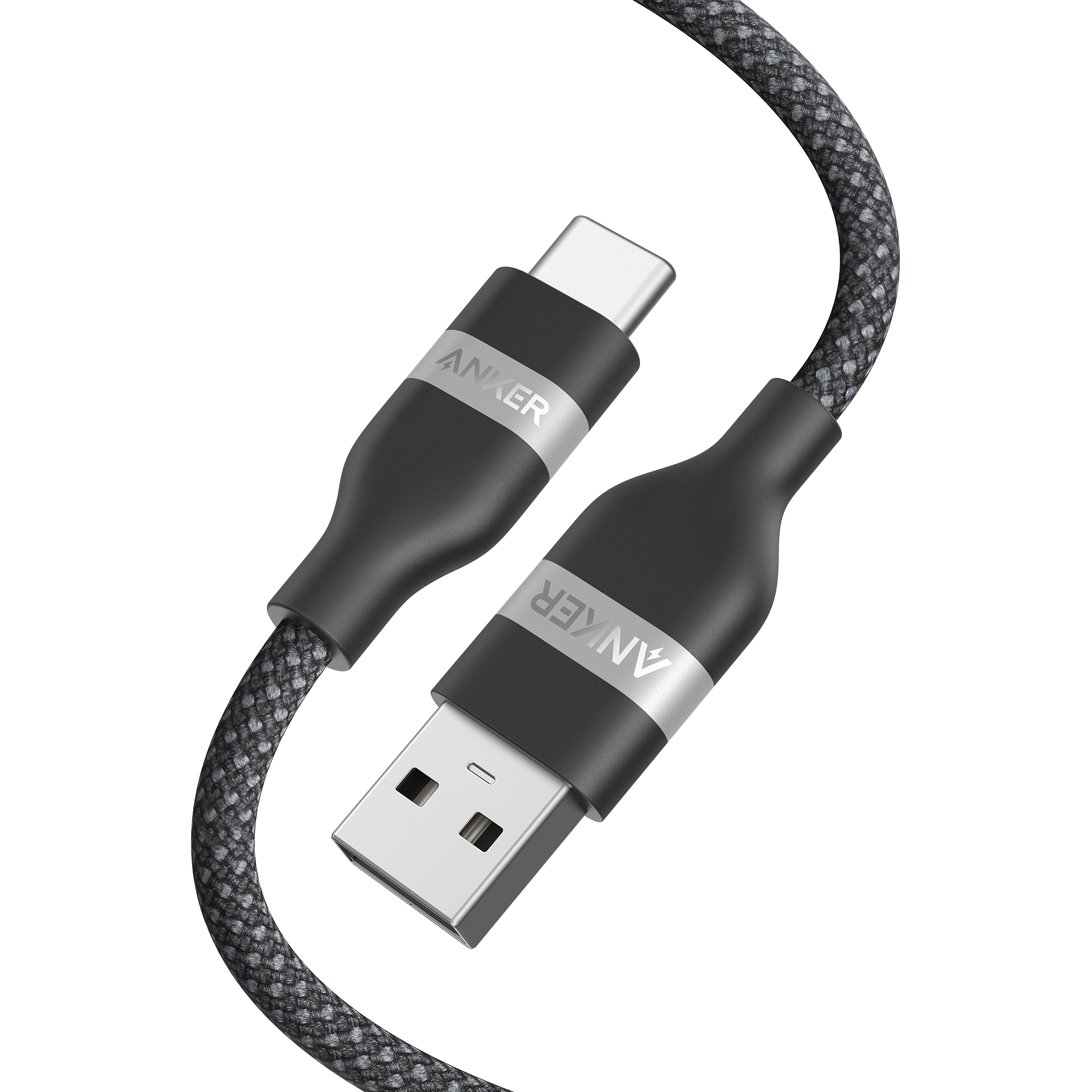 Anker USB-A to USB-C Cable (3 ft / 6 ft, Upcycled-Braided) Anker