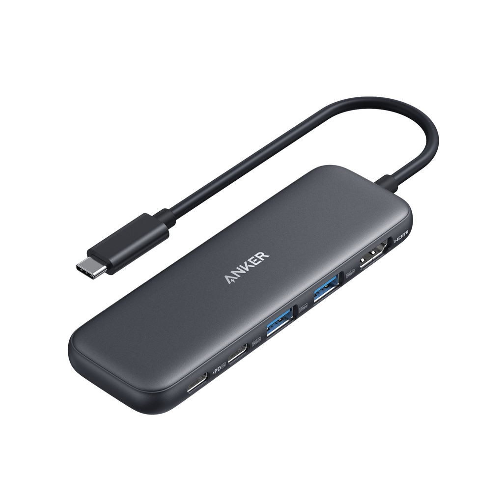 White Smoke Anker <b>332</b> USB-C Hub (5-in-1)