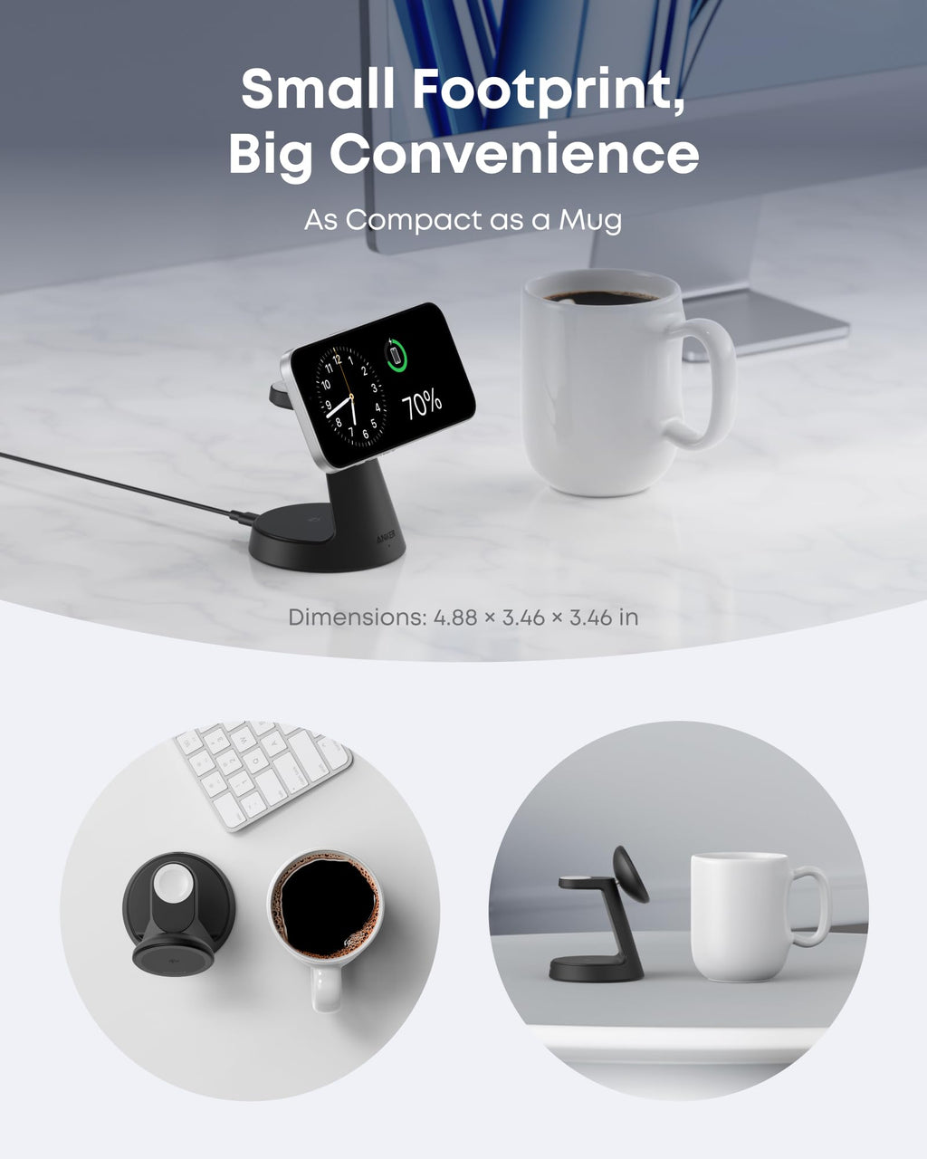 Anker MagGo Wireless Charging Station (3-in-1, Dock Stand) Anker