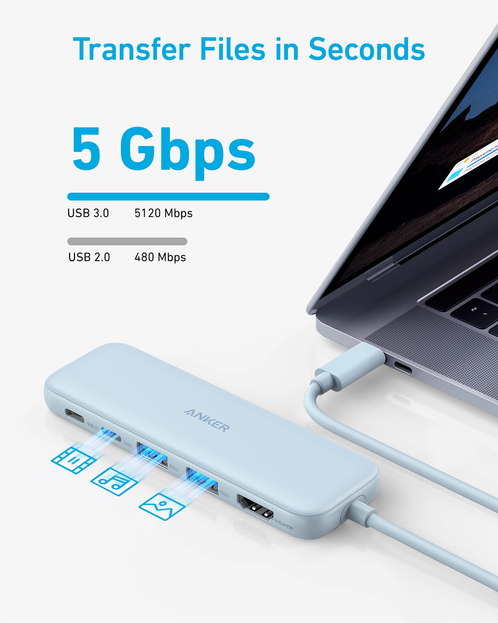 Refurbished Anker <b>332</b> USB-C Hub (5-in-1) Anker