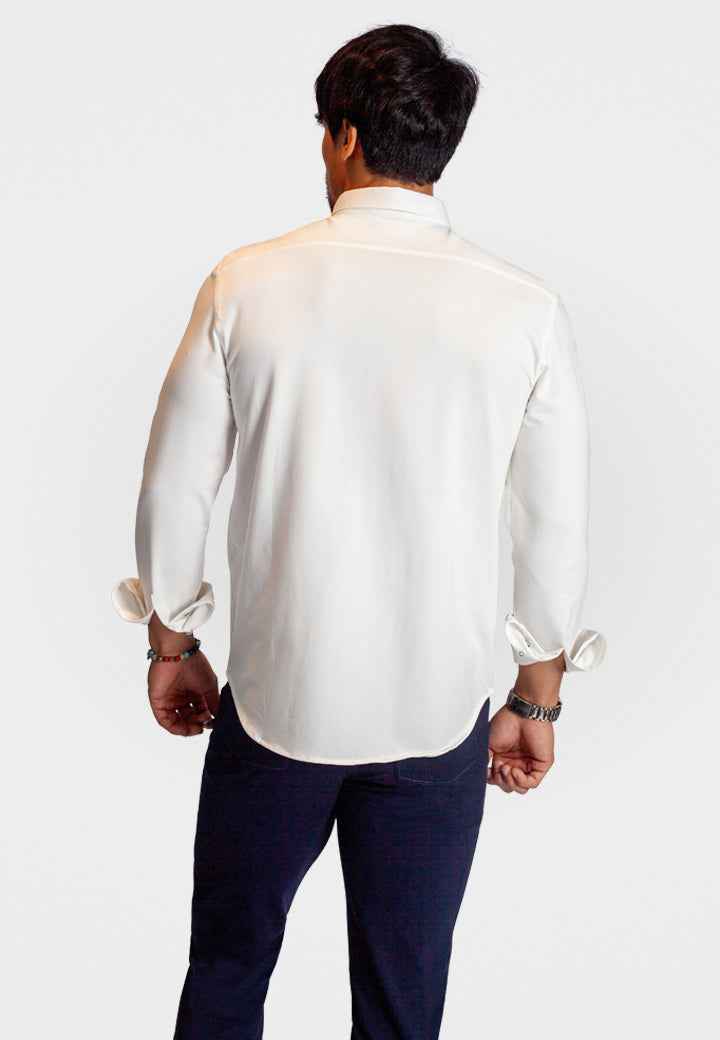 Buki Cinqo 'Single Shot' Long Sleeve Shirt - White