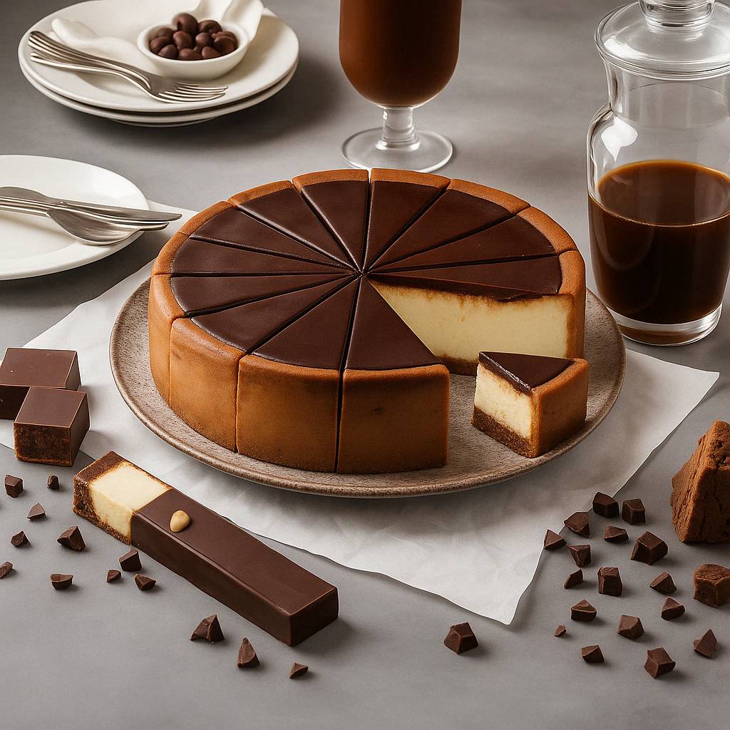 Light Slate Gray Andy Anand Chocolate Fudge Cheesecake 9" - Daily Freshly Baked, Best Homemade Cheesecake Near Me with Amazing Taste (2 lbs)