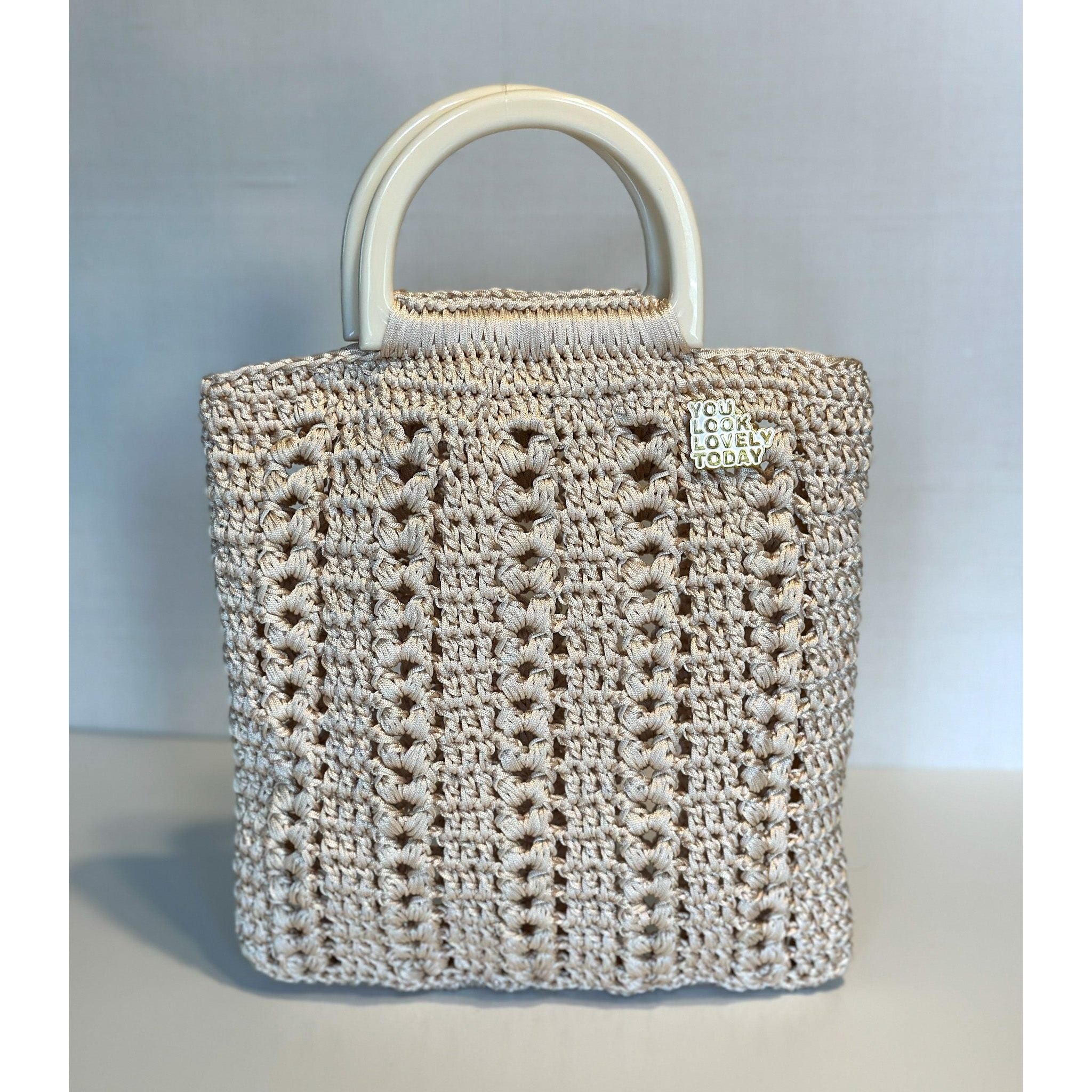 Dark Gray Clotilde Handwoven Bag