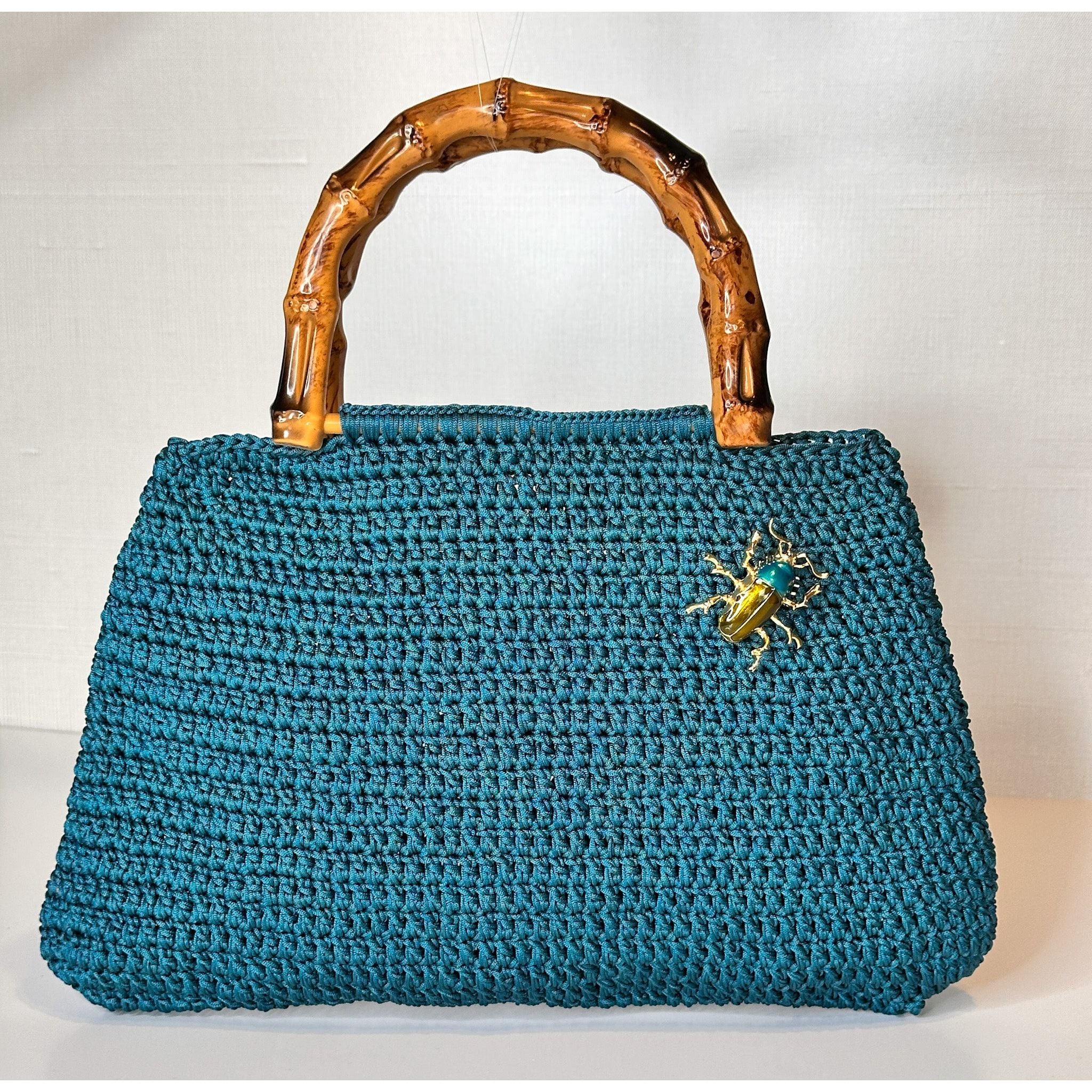 Sea Green Euphemia Handwoven Bag