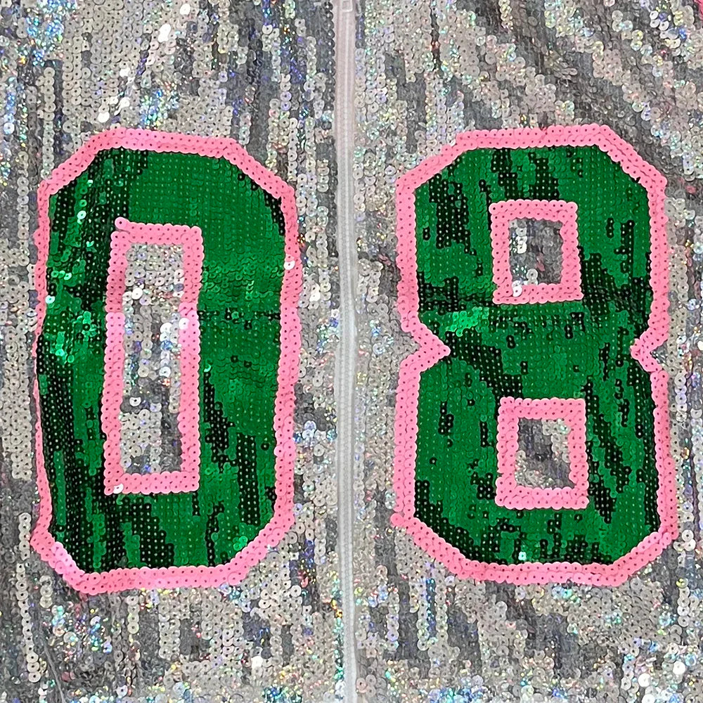 Alpha Kappa Alpha Sorority AKA 1908 Sequin Jacket T-Shirt Crazed