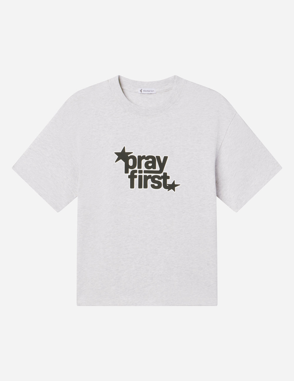 Pray First Heavyweight Tee Elevated Faith