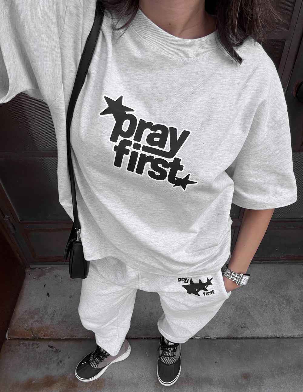 Pray First Heavyweight Tee