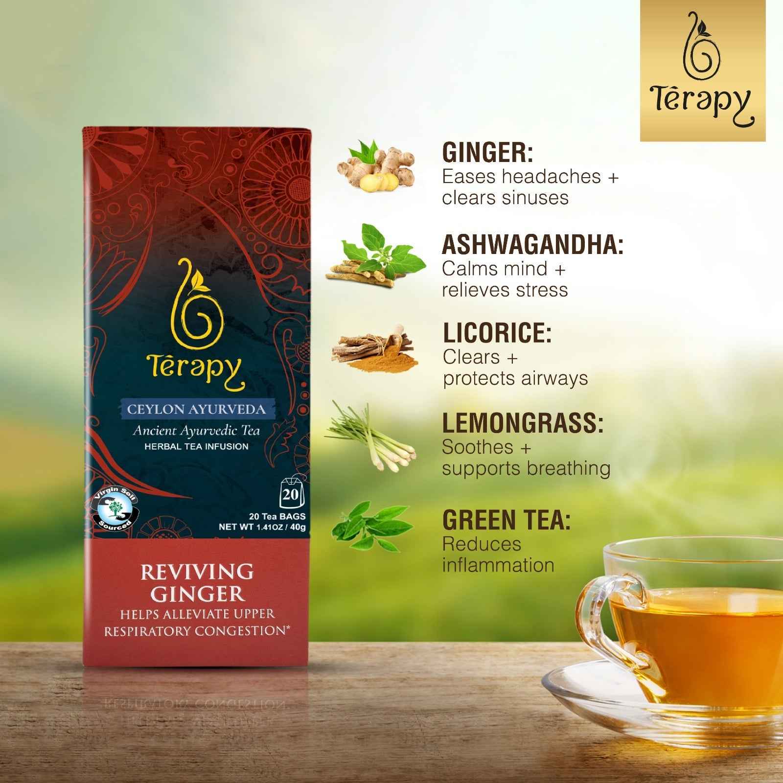 White Smoke Reviving Ginger Tea