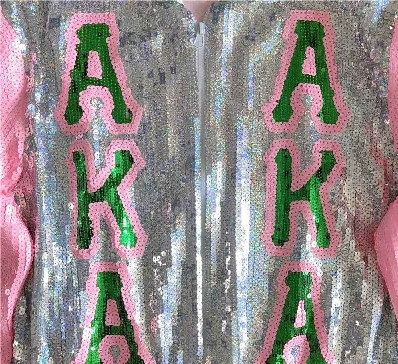 Alpha Kappa Alpha Sorority AKA Sequin Jacket