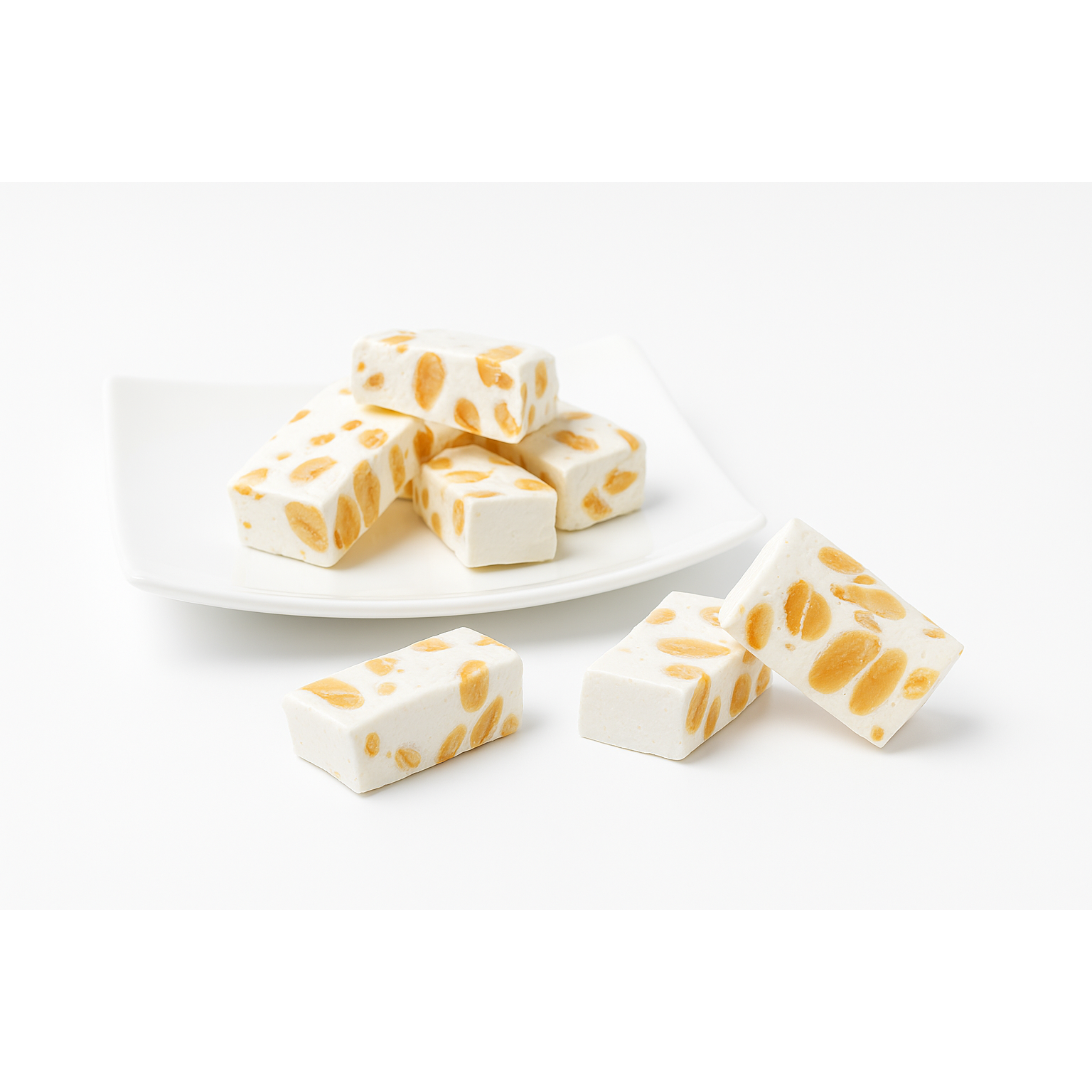 White Smoke Andy Anand Sugar Free Almond Brittle Nougat -Turron, Gluten Free, Crunchy, European Sugar Free Turron Taste in Every Bite, Made in Europe