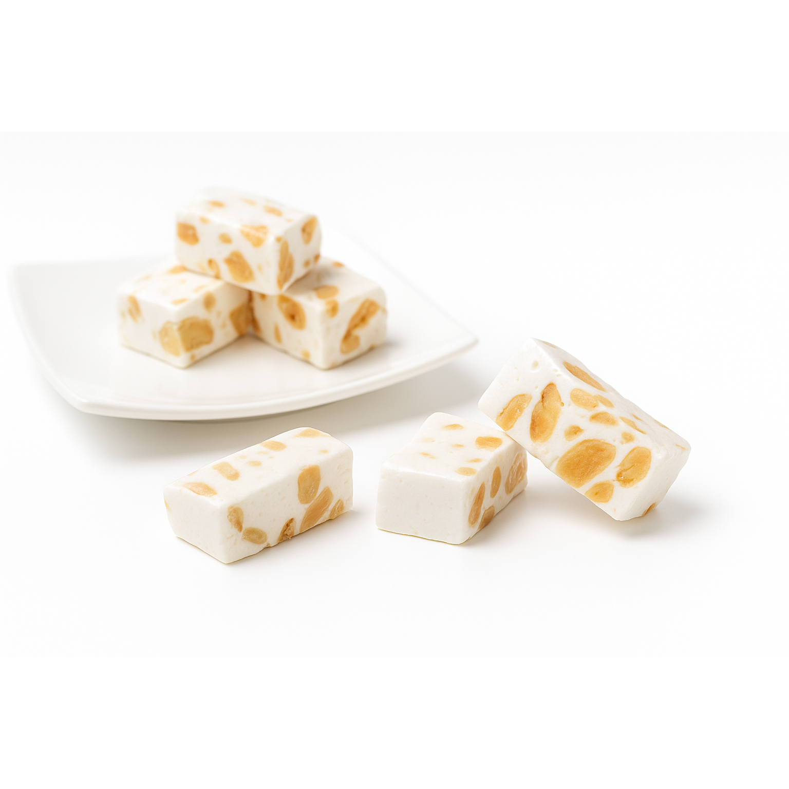White Smoke Andy Anand Sugar Free Almond Brittle Nougat -Turron, Gluten Free, Crunchy, European Sugar Free Turron Taste in Every Bite, Made in Europe
