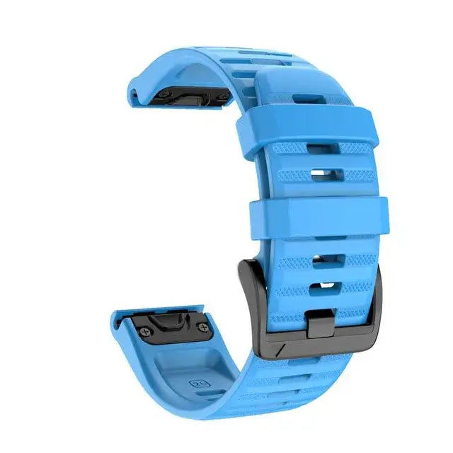White Smoke Garmin Silicone QuickFit Band -Durable Breathable Strap