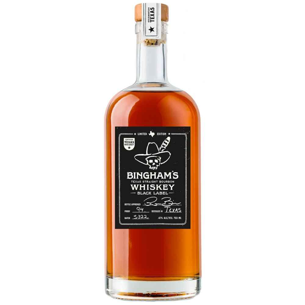 White Smoke Bingham’s Bourbon Black A Certified Texas Whiskey™ by Ryan Bingham