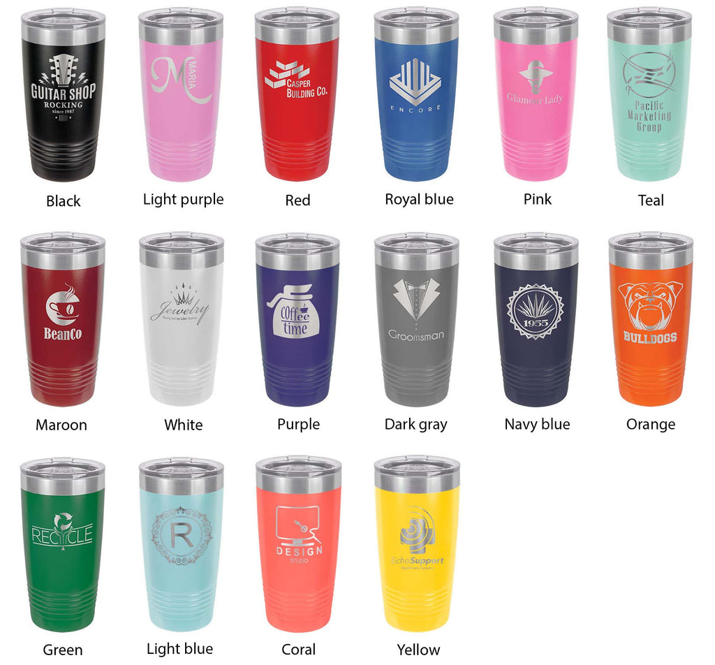 Huntington Lake Map Tumbler Travel Mug Insulated Laser Engraved Coffee Cup Indiana 20 oz-3