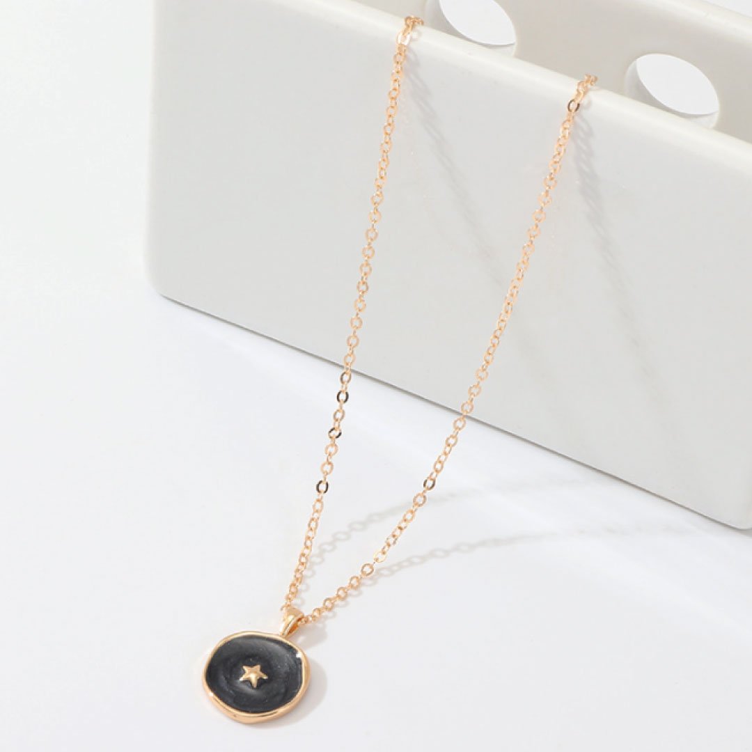Light Gray Astral Necklace Black