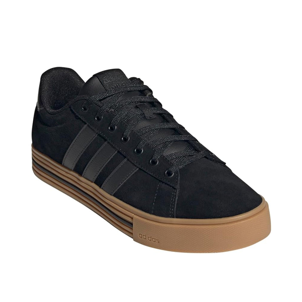 adidas Men's Daily 4.0 Sneaker - Black/Carbon/Gum runnwalk
