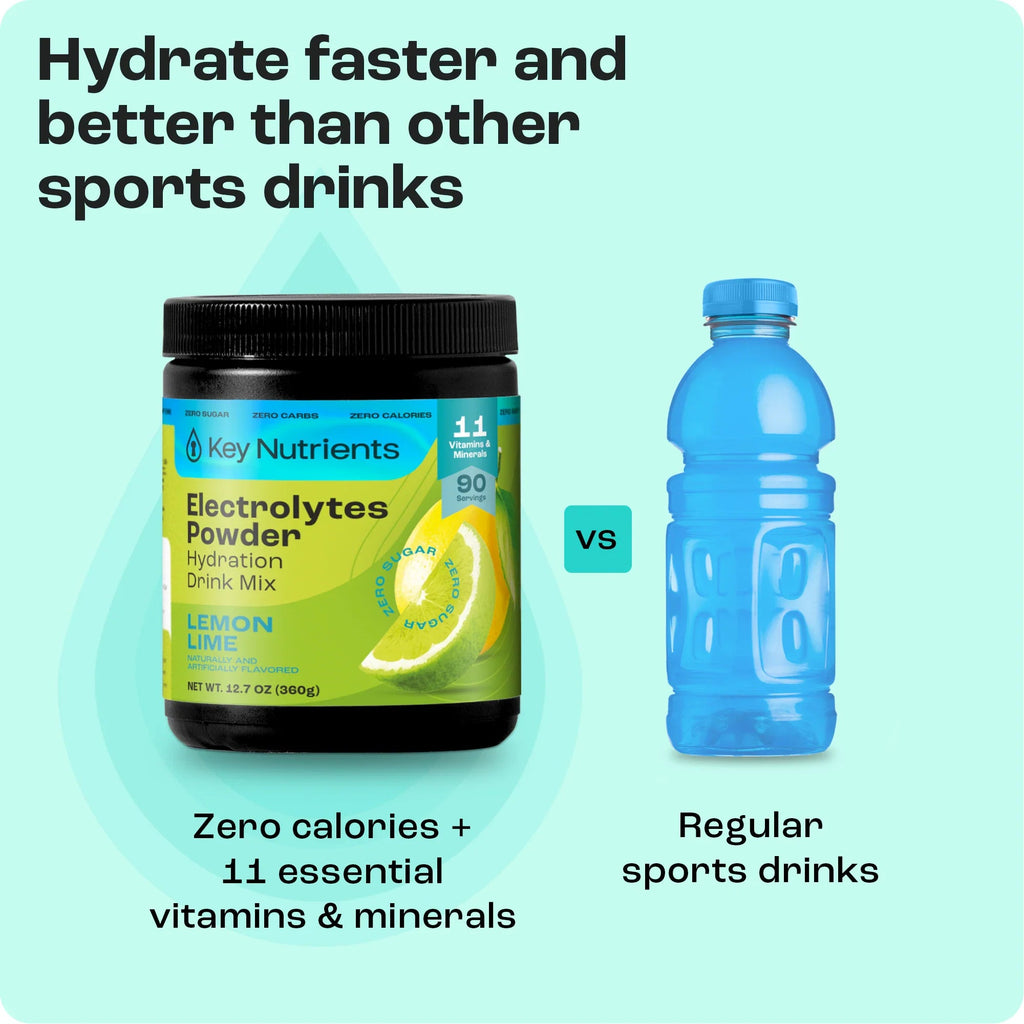 Electrolyte Recovery Plus Powder (Sugar-Free) Key Nutrients