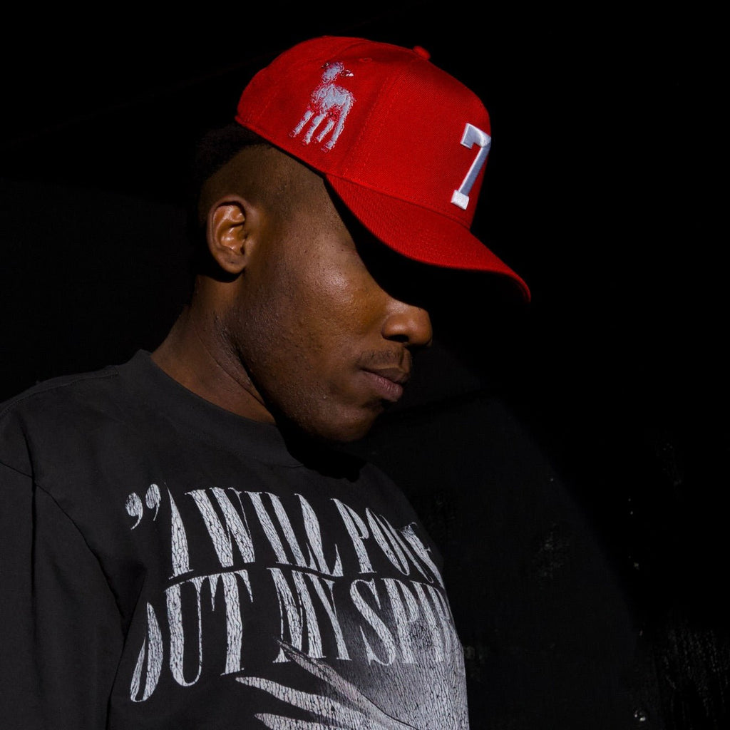 ‘7’ Premium SnapBack - Red/White Malta Apparel