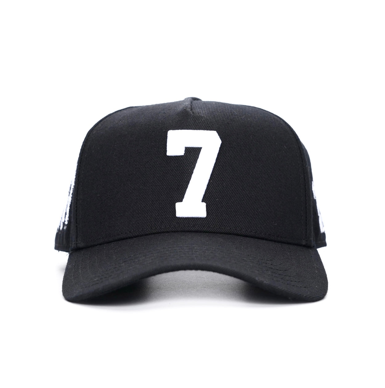 ‘7’ Premium SnapBack - Black/White Malta Apparel