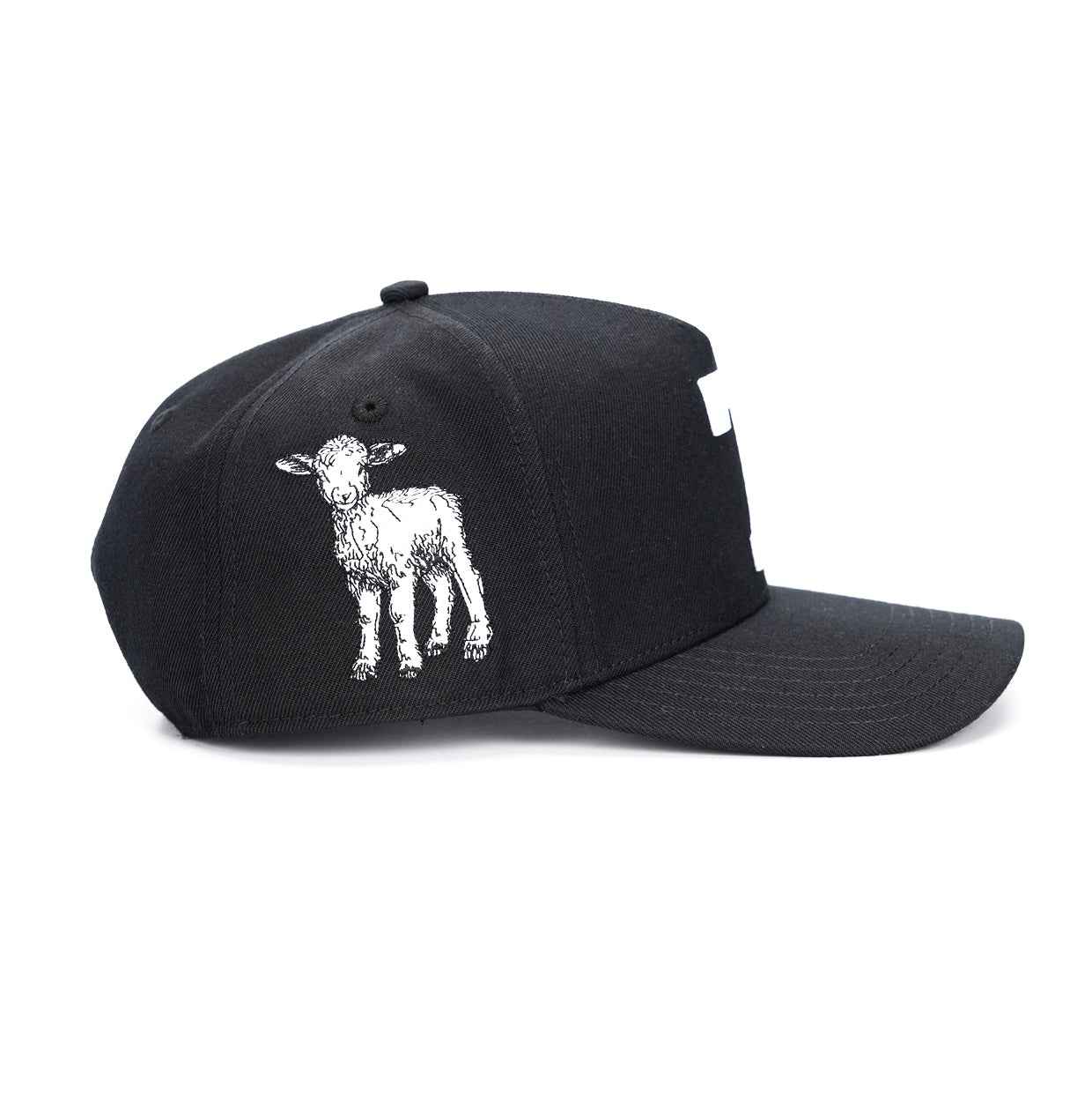 ‘7’ Premium SnapBack - Black/White